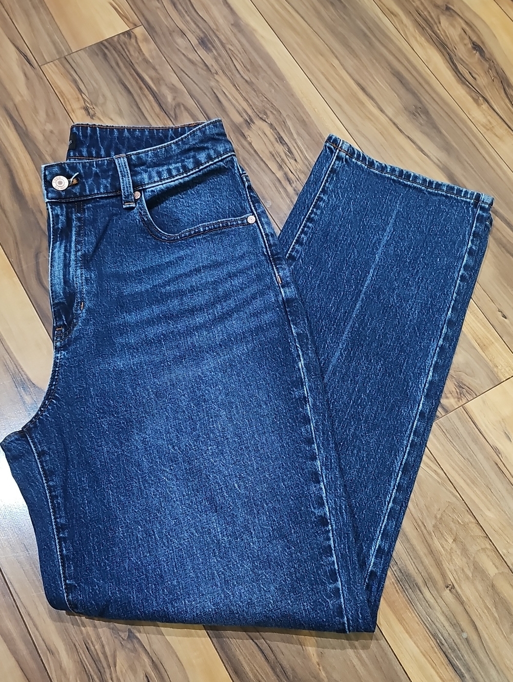 Talbots Womens 6 Classic High Waist Relaxed Jeans - Dark Blue